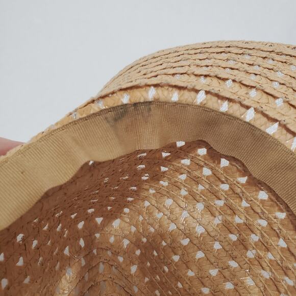 Coastal Cowgirl Mesh Woven Natural Color Hat - Picture 6 of 7